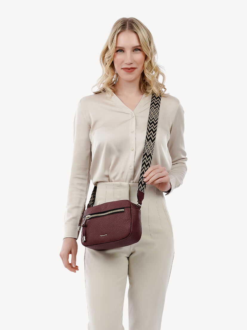 Schoudertas - rood, darkwine, hi-res