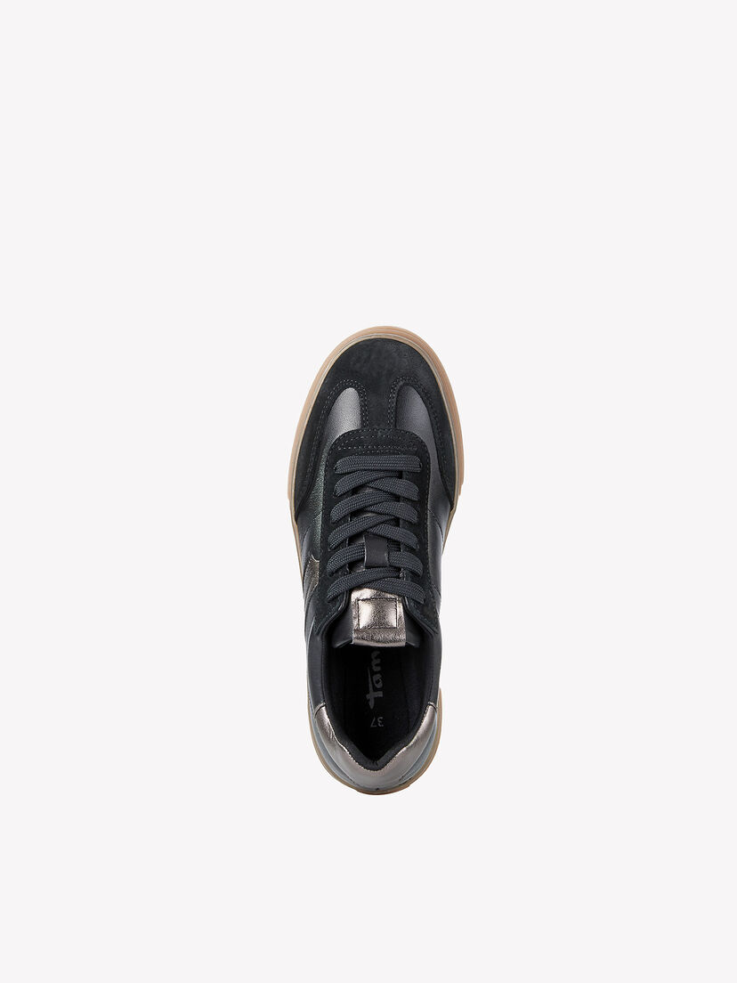 Sneaker - zwart, BLACK LEATHER, hi-res