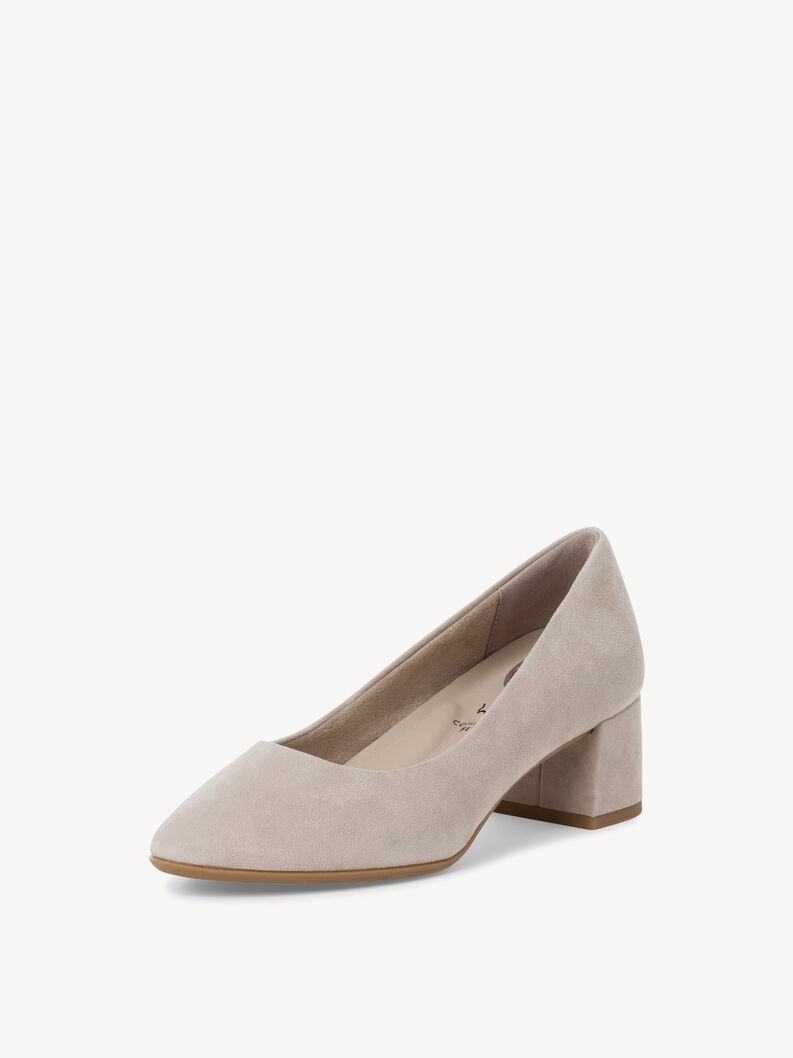 Leather Pumps - brown, TAUPE SUEDE, hi-res