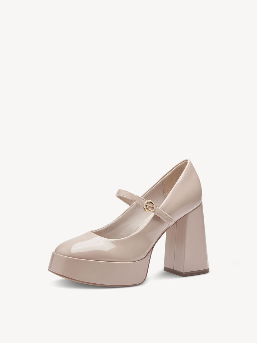 Pumps - beige, NUDE PATENT, hi-res