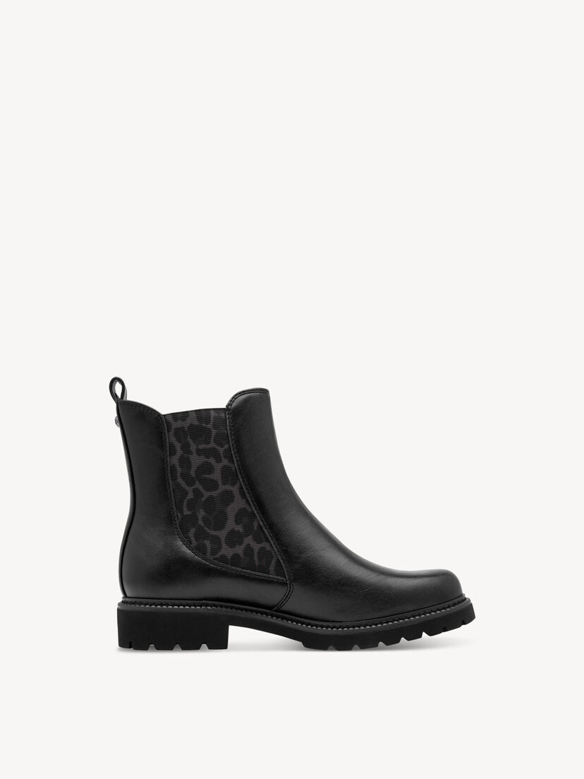 Chelseaboot - zwart, BLACK/LEOPARD, hi-res