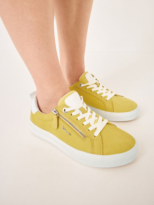Sneaker, YELLOW NUBUC, hi-res
