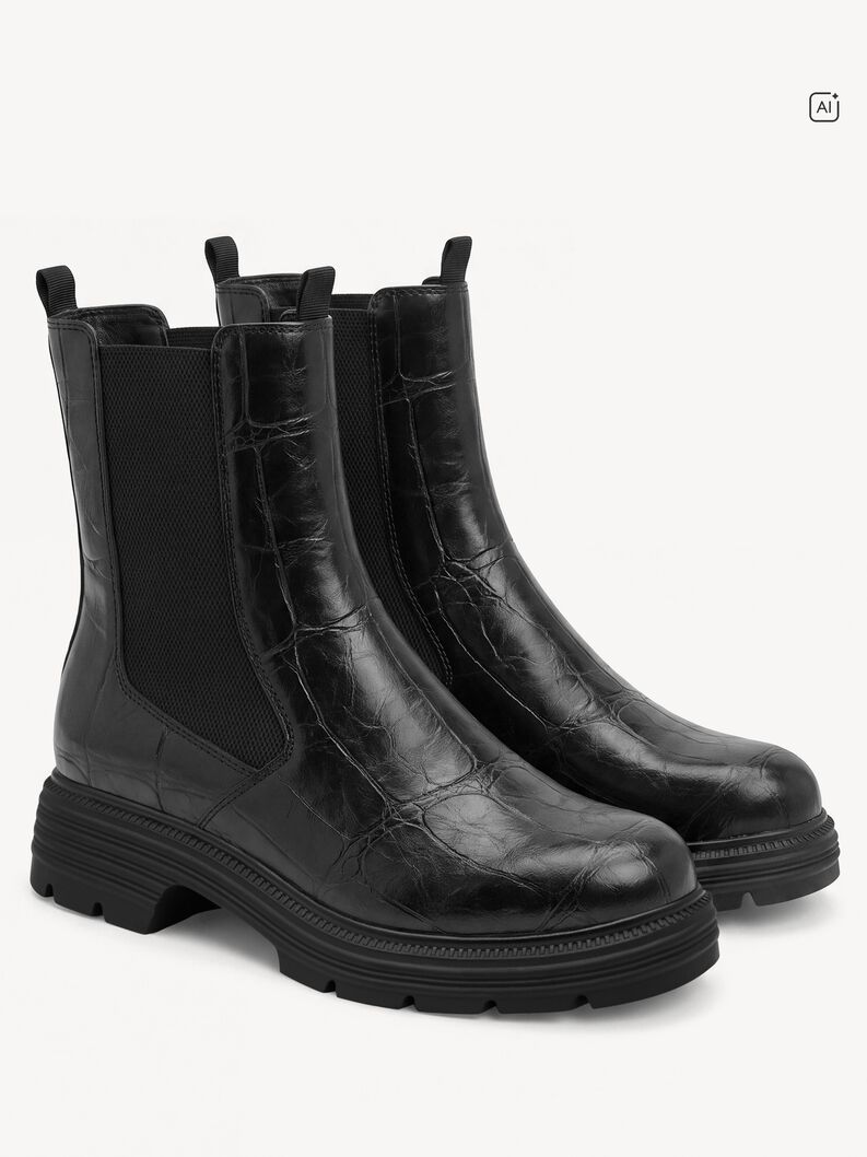 Chelsea boot - black, BLACK CROCO, hi-res