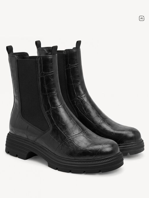 Chelsea boot, BLACK CROCO, hi-res