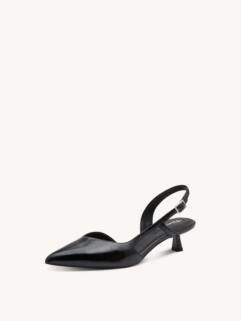 Slingpumps - zwart, BLACK, hi-res