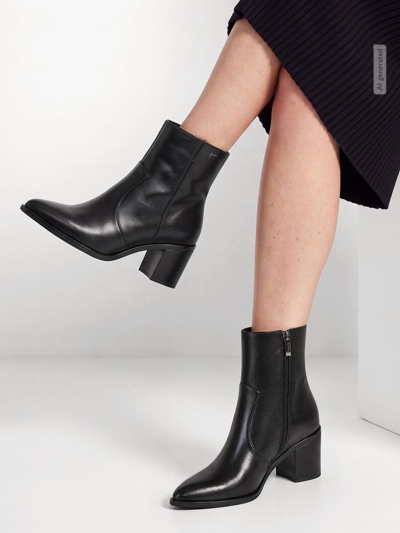 Stiefelette - schwarz, BLACK, hi-res