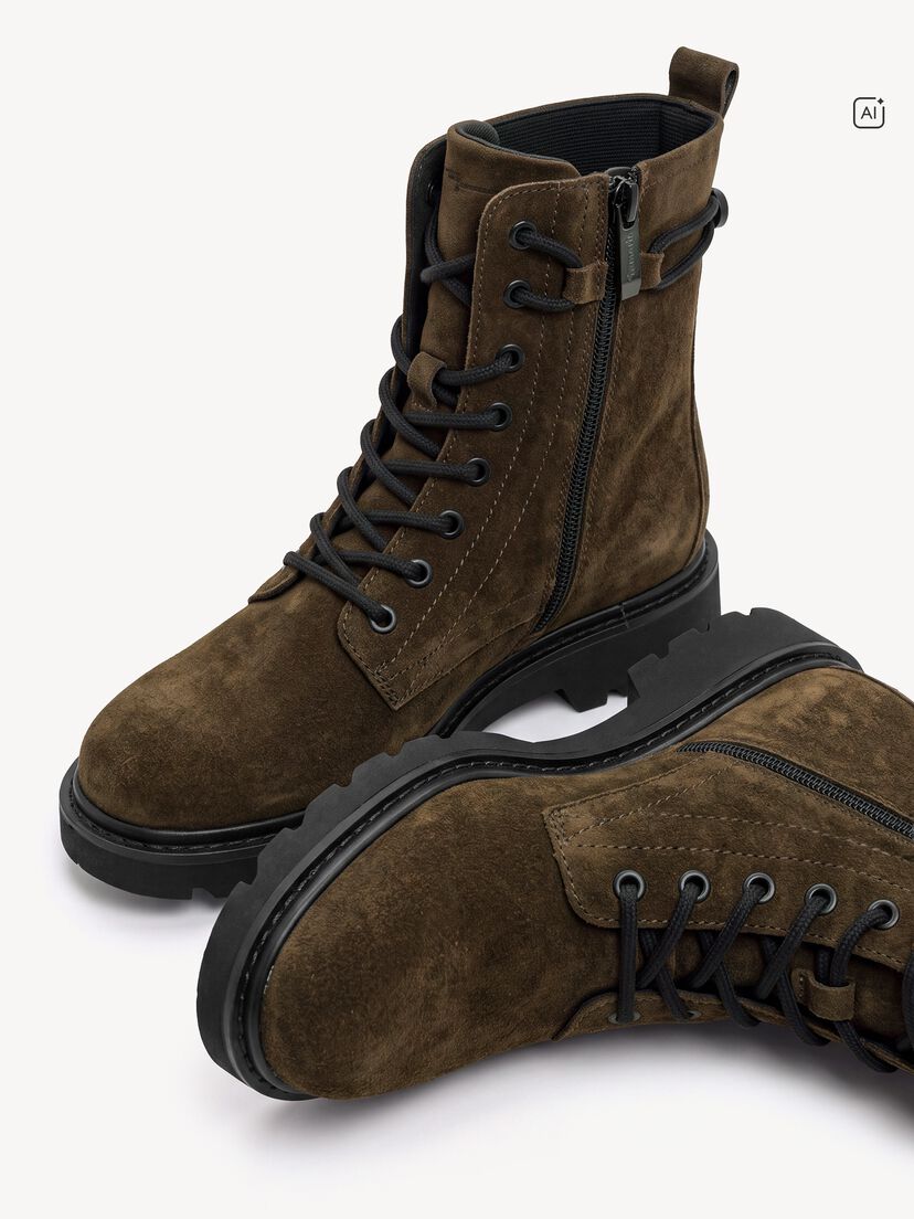 Enkellaarsje - khaki, OLIVE SUEDE, hi-res