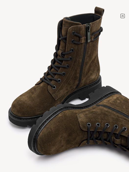 Enkellaarsje, OLIVE SUEDE, hi-res