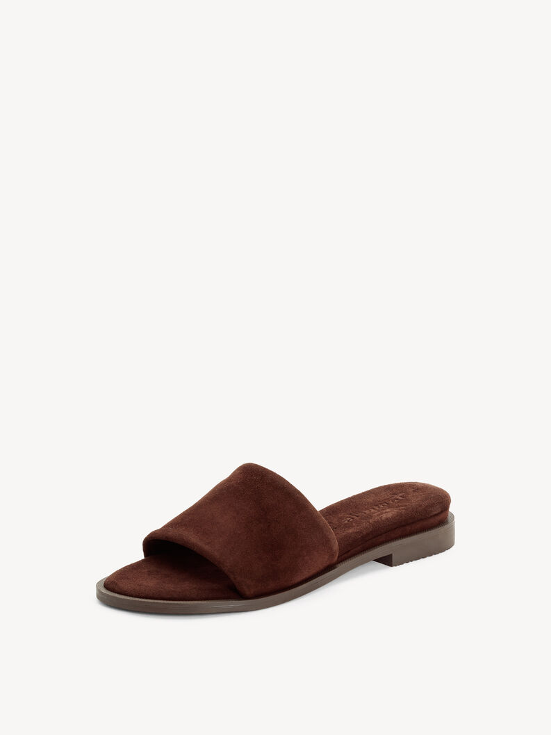 Lederpantolette - braun, MOCCA, hi-res