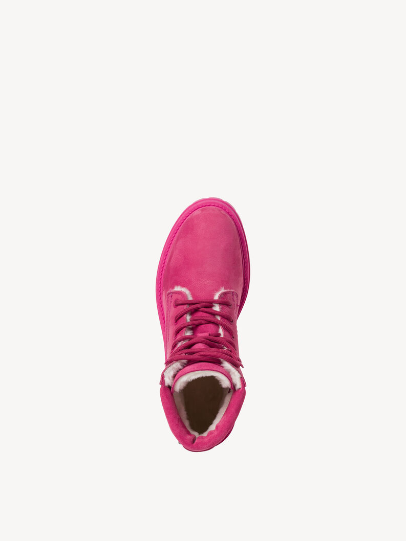 Lederstiefelette - pink Warmfutter, FUXIA, hi-res
