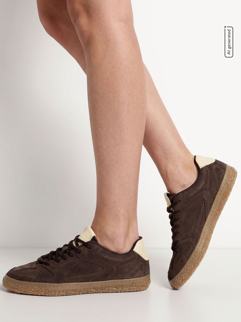 Ledersneaker - braun, MOCCA COMB, hi-res