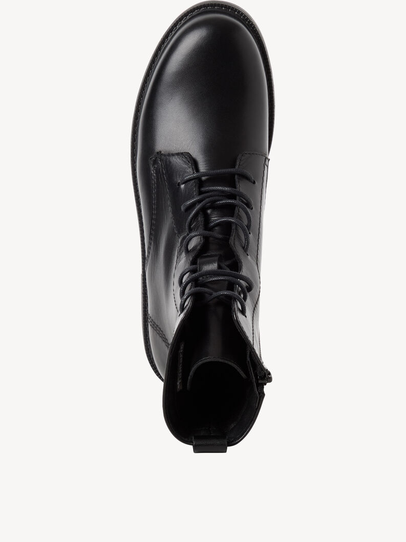 Lederstiefelette - schwarz, BLACK LEATHER, hi-res