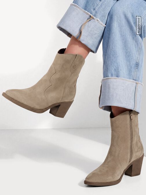 Stiefelette, BEIGE, hi-res