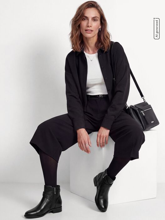 Enkellaarsje, BLACK, hi-res