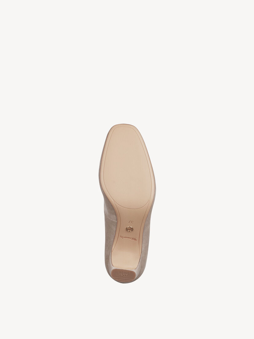 Leren Pumps - beige, TAUPE, hi-res