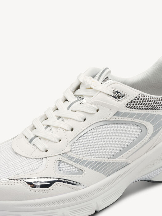 Sneaker, WHITE/SILVER, hi-res