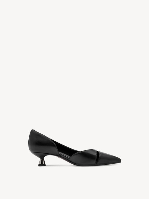 Pumps, BLACK LEATHER, hi-res
