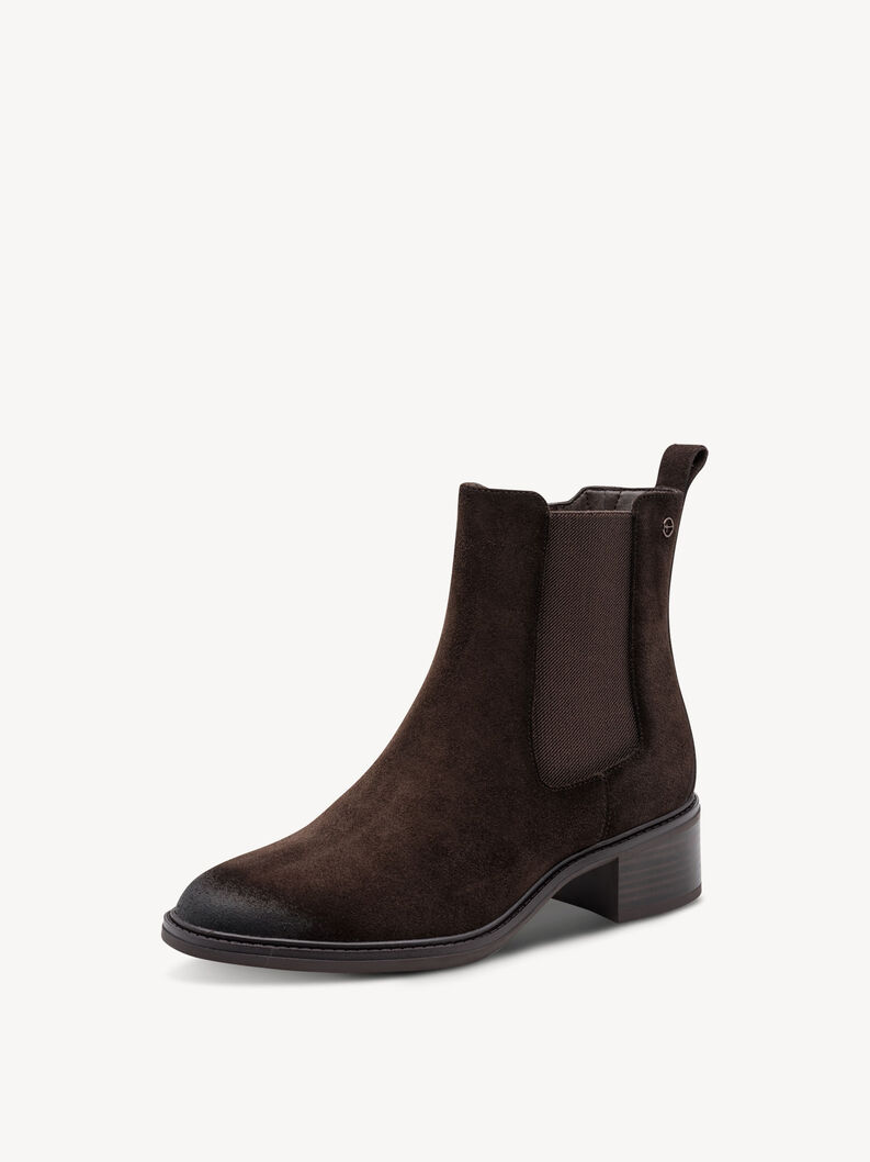 Bottine Chelsea en cuir - marron, MOCCA SUEDE, hi-res