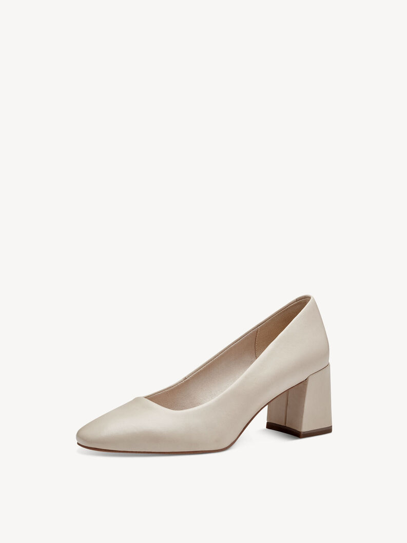 Leather Pumps - beige, IVORY, hi-res