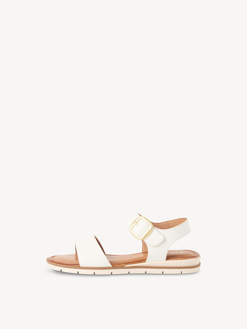 Sandal, WHITE LEATHER, hi-res