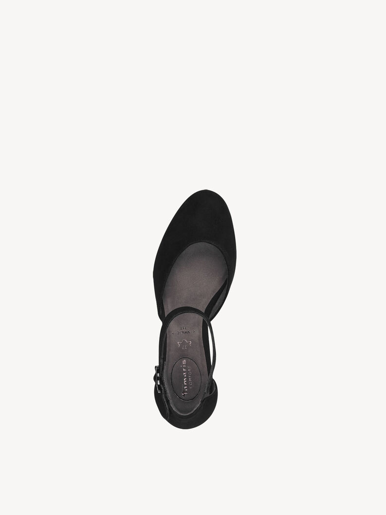 Leather Pumps - black, BLACK SUEDE, hi-res