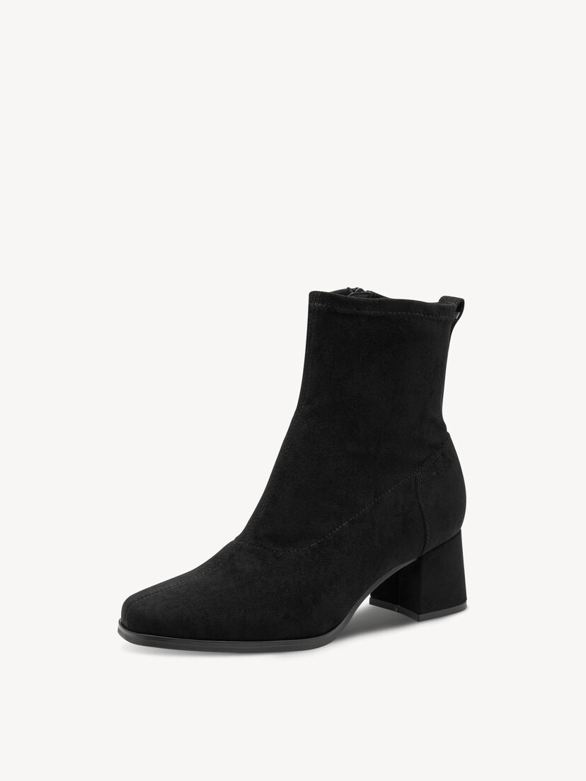 Enkellaarsje - zwart, BLACK, hi-res