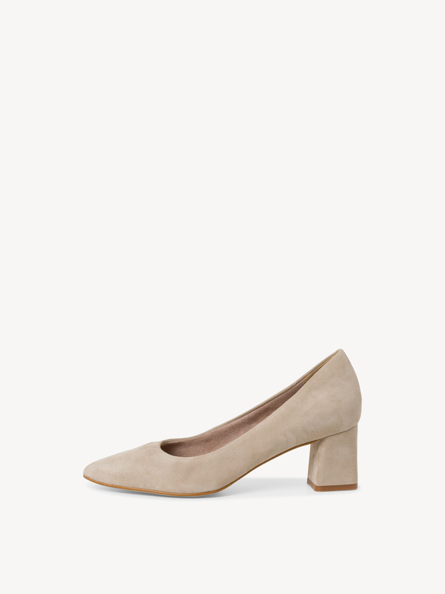 ここ Canvas Shoes Women's Pumps Camel Leather Pumps Leather Pumps Beige