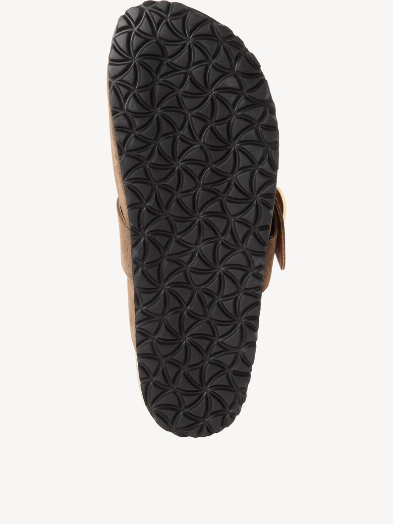 Lederpantolette - braun, CHOCOLATE, hi-res