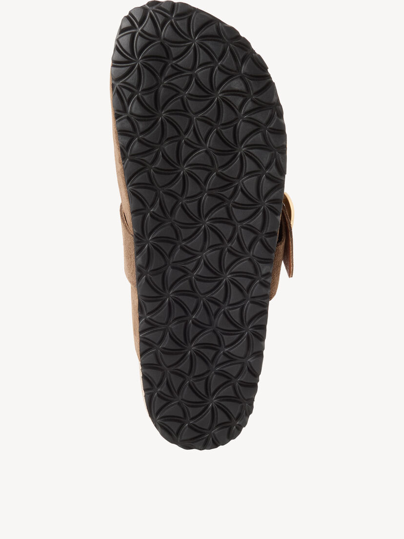 Leren Slipper - bruin, CHOCOLATE, hi-res