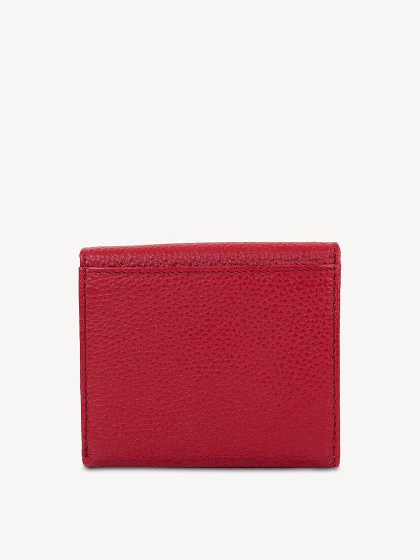 Leren Portemonnee - rood, red, hi-res