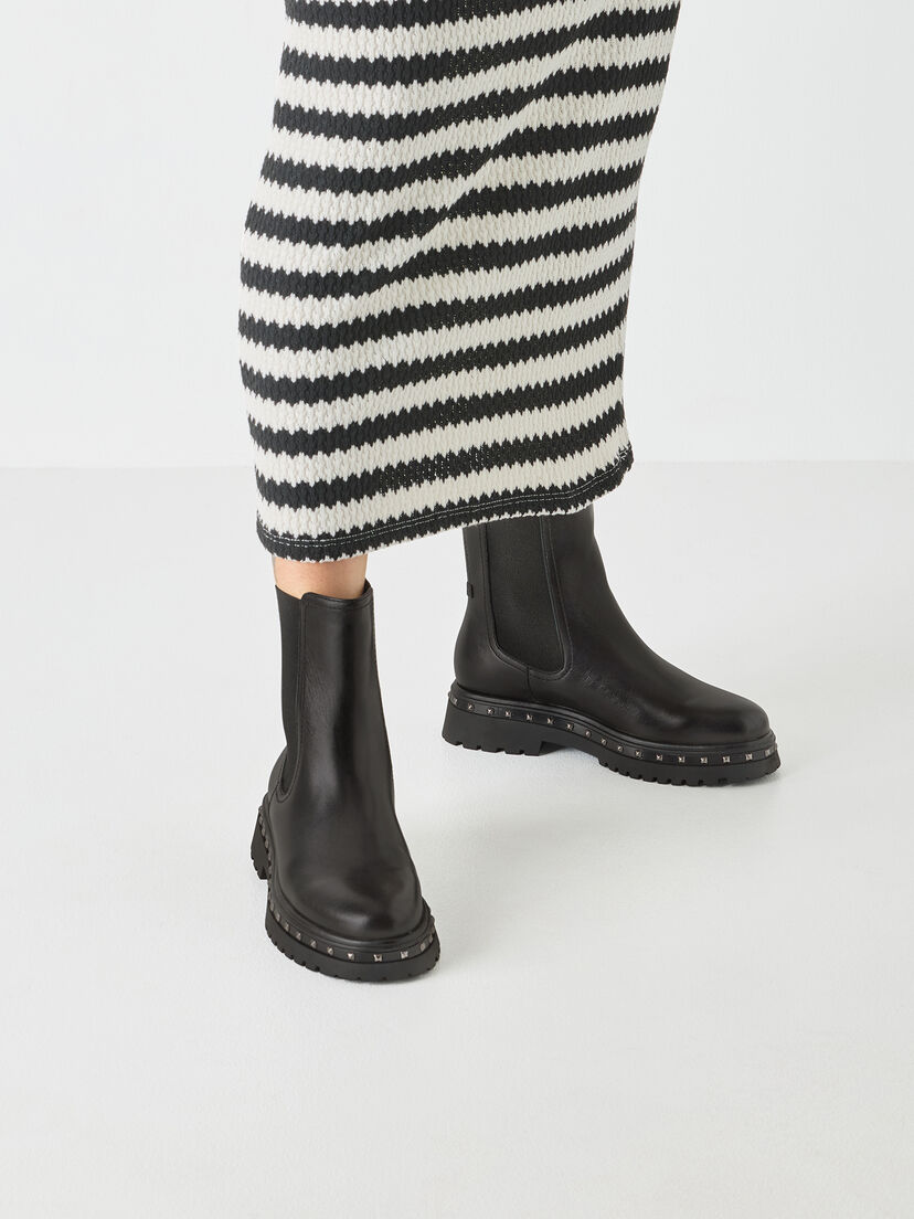 Chelseaboot - zwart, BLACK, hi-res