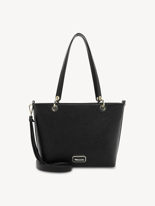 Shopping bag, black, hi-res