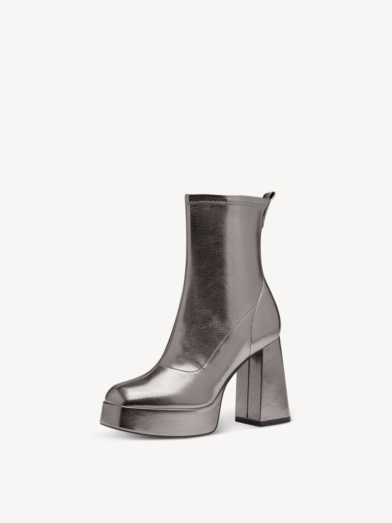 Enkellaarsje - metallic, PEWTER, hi-res