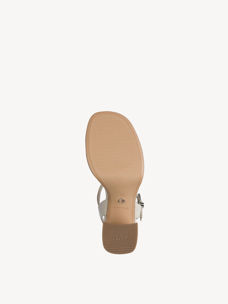 Heeled sandal - beige, 418, hi-res