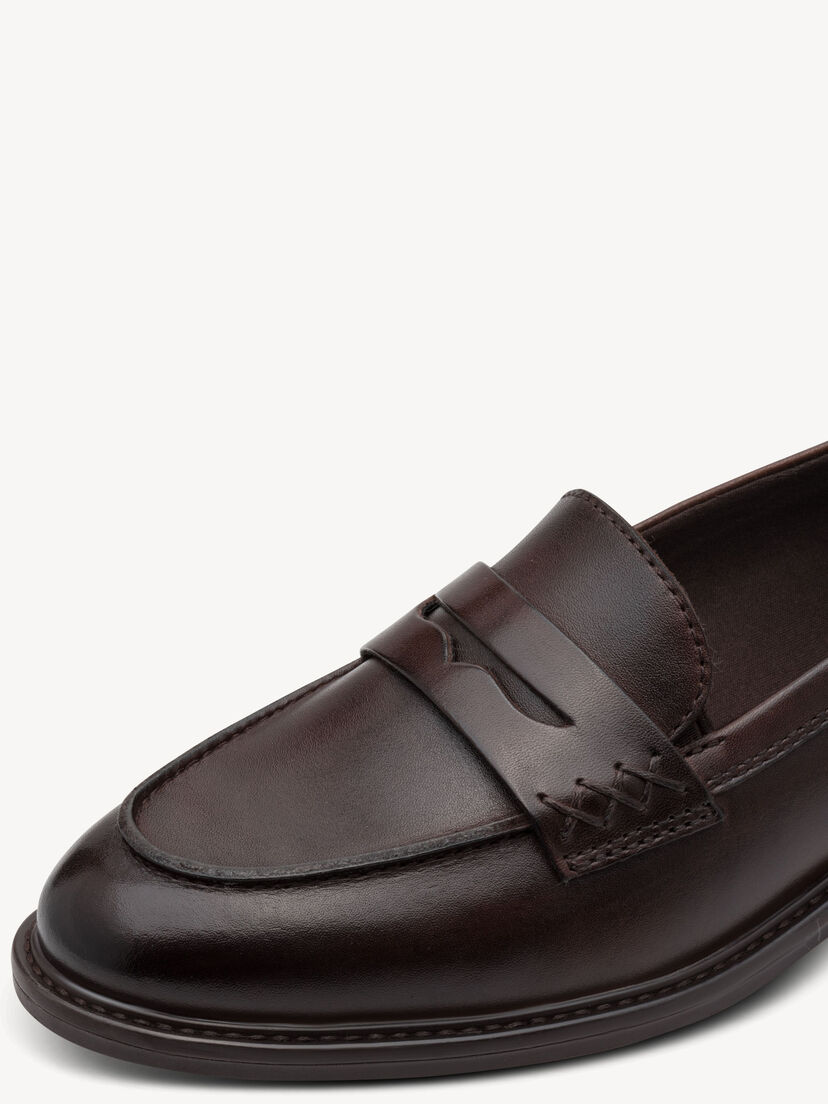 Leren Instappers - bruin, MOCCA LEATHER, hi-res