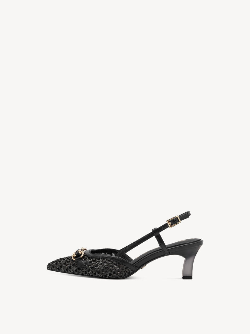 Slingpumps - zwart, BLACK, hi-res
