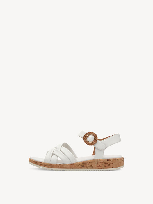 Sandaal, WHITE LEATHER, hi-res