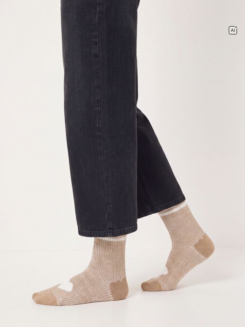 Chaussettes, doeskin, hi-res