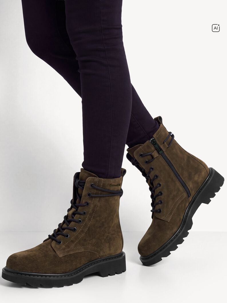 Stiefelette - khaki, OLIVE SUEDE, hi-res