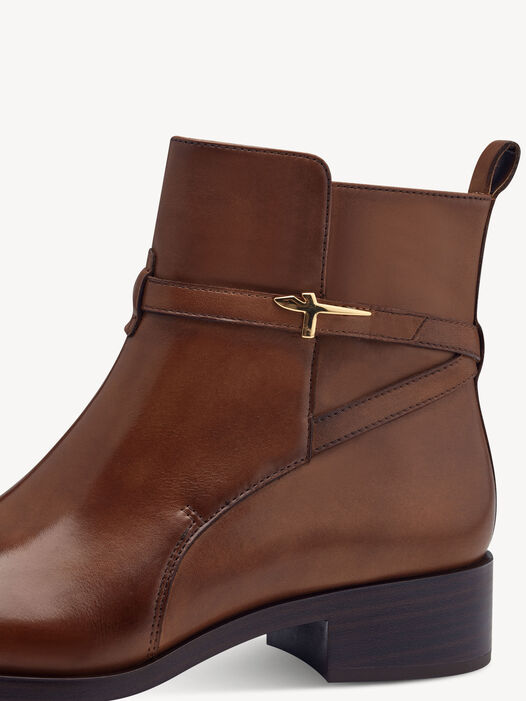 Enkellaarsje, cognac, hi-res