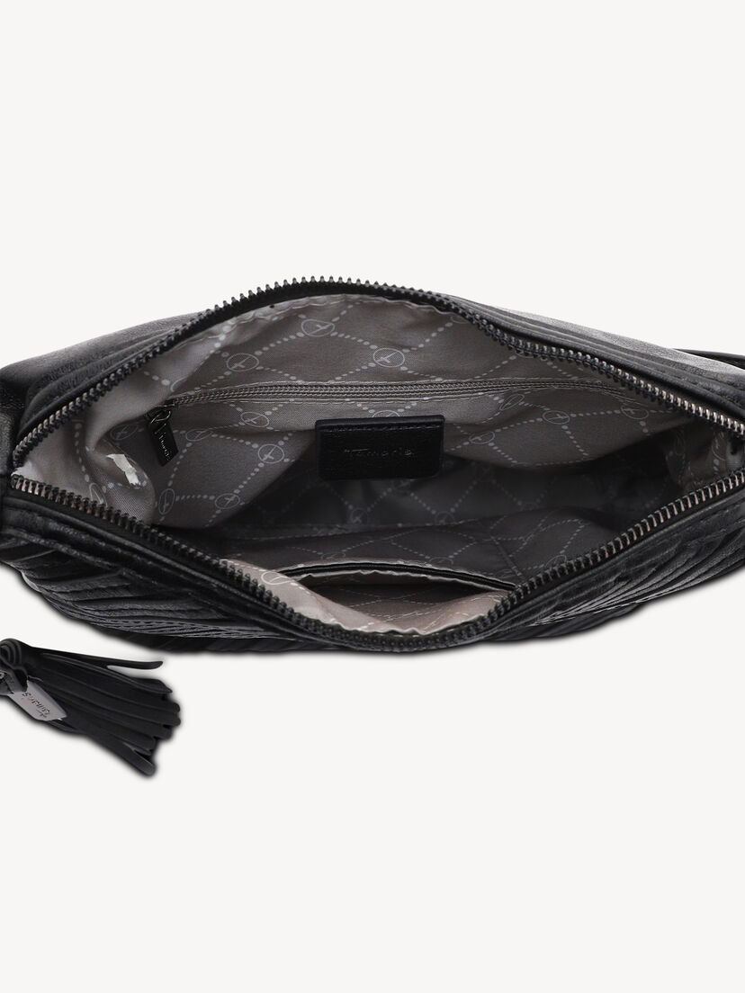 Interieur van tas met gestructureerde voering en binnenzakken