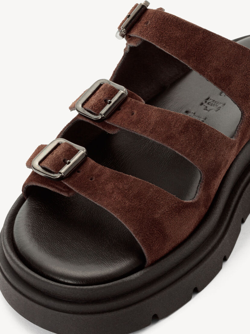 Leren Slipper - bruin, 304, hi-res