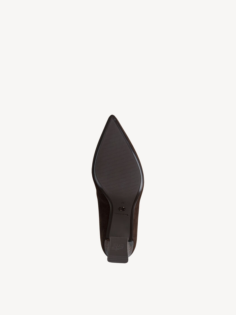 Leren Pumps - bruin, MOCCA COMB, hi-res
