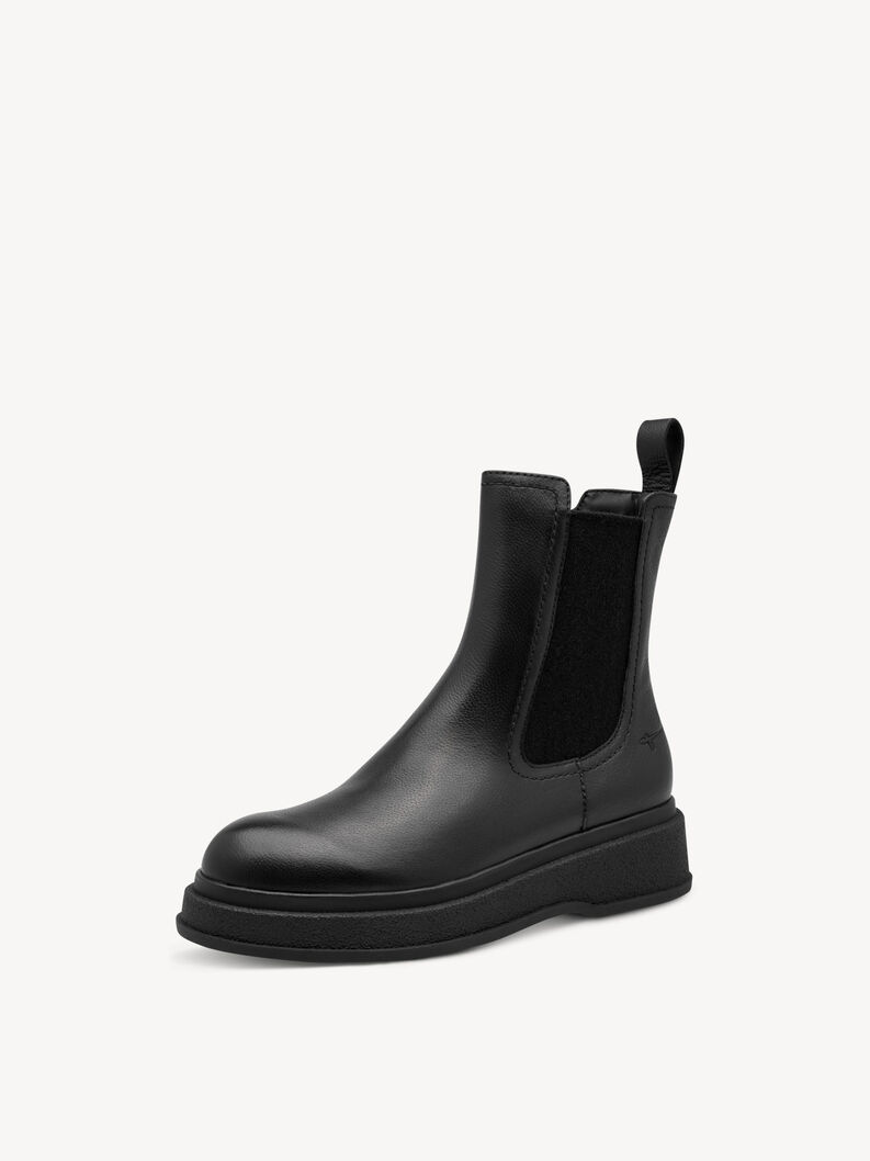 Kožen&eacute; Obuv Chelsea - čern&aacute;, BLACK LEATHER, hi-res