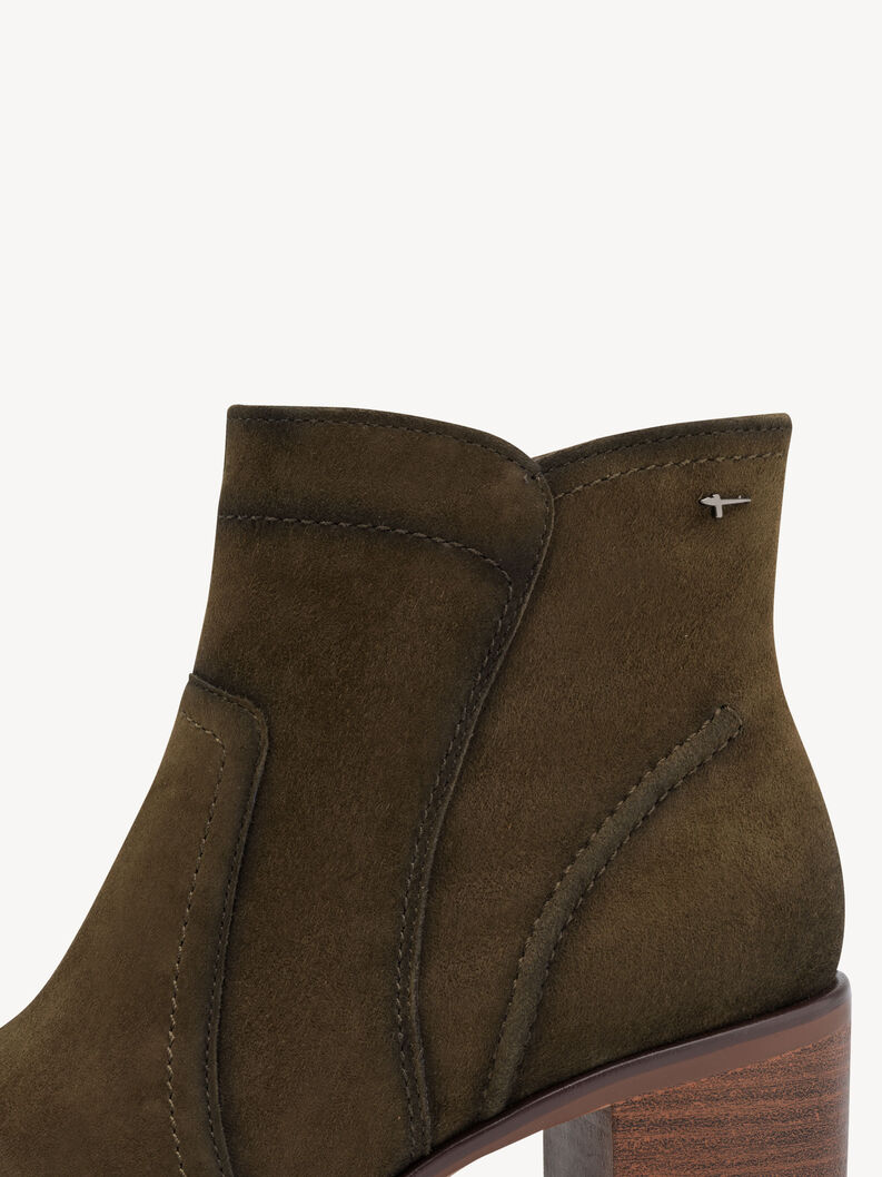 Bottine en cuir - vert, OLIVE, hi-res