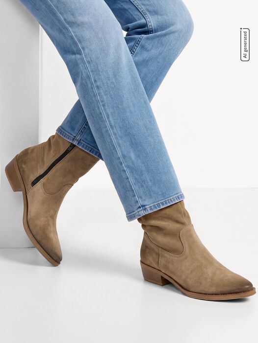Enkellaarsje, beige, hi-res
