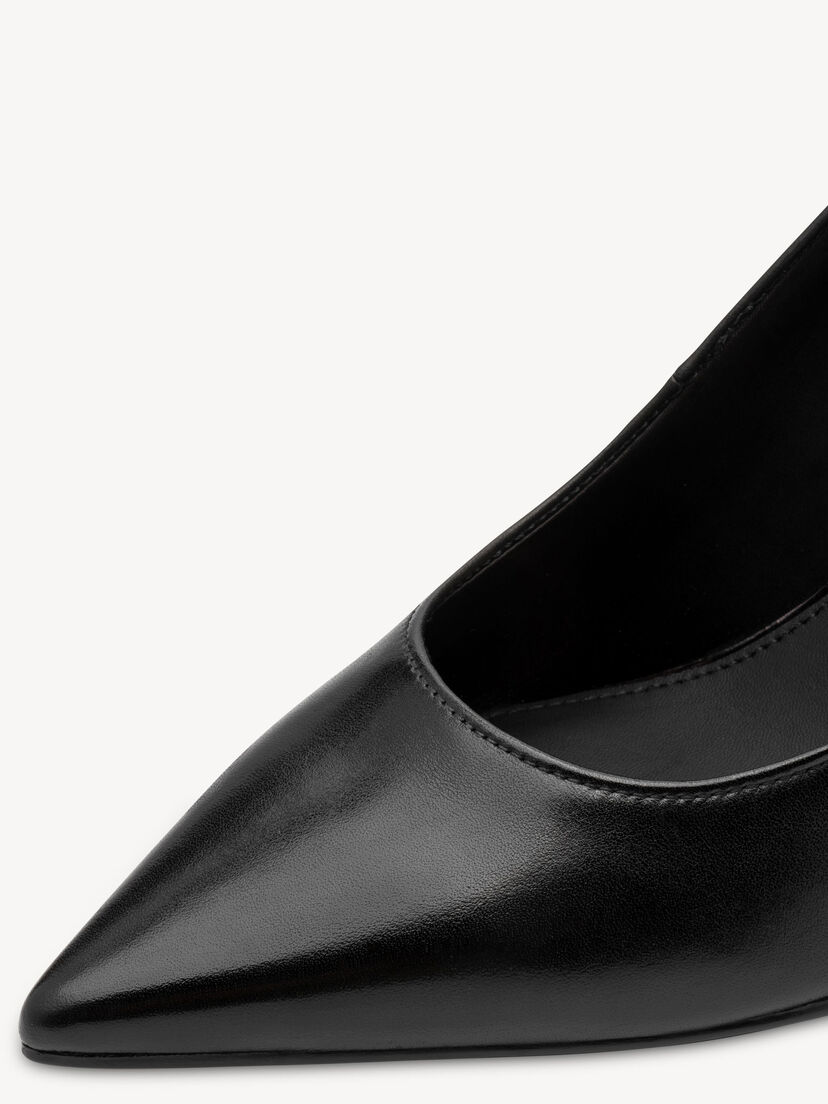 Leren Pumps - zwart, BLK LEATH. UNI, hi-res