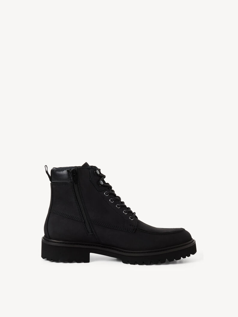 Leather Bootie - black, BLACK, hi-res