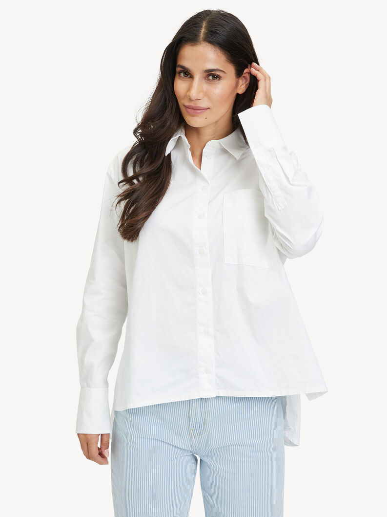 Shirt blouse - white, Bright White, hi-res