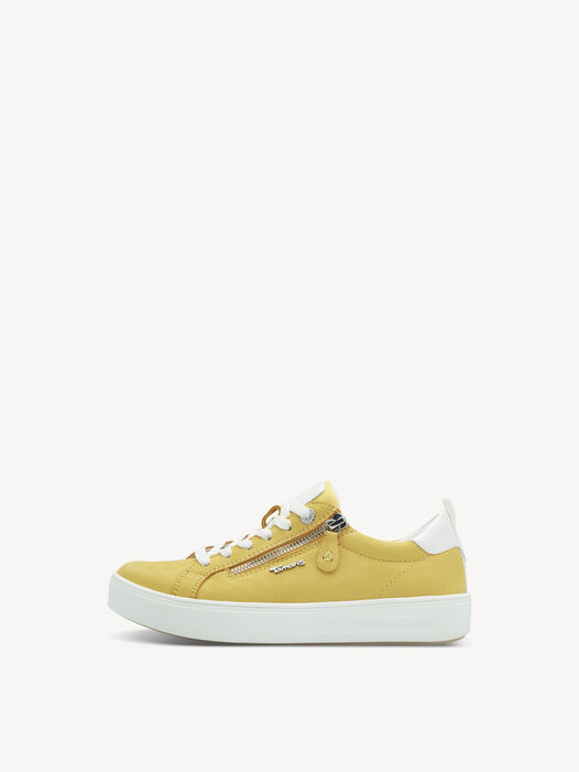 Sneaker, YELLOW NUBUC, hi-res